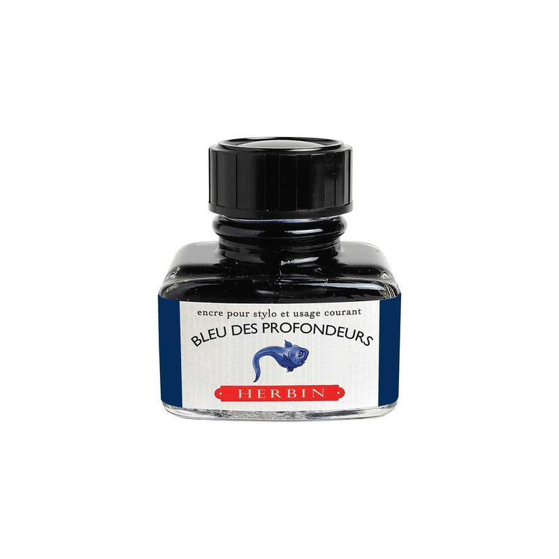 J Herbin Ink Bottle (10ml / 30ml) - Bleu des Profondeurs