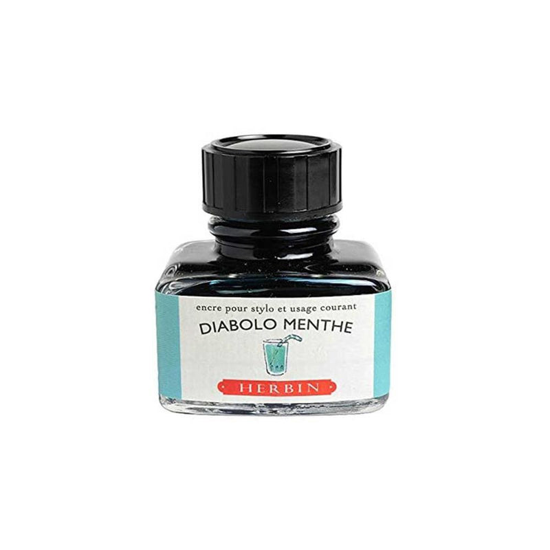 J Herbin Ink Bottle (10ml / 30ml) - Diabolo Menthe