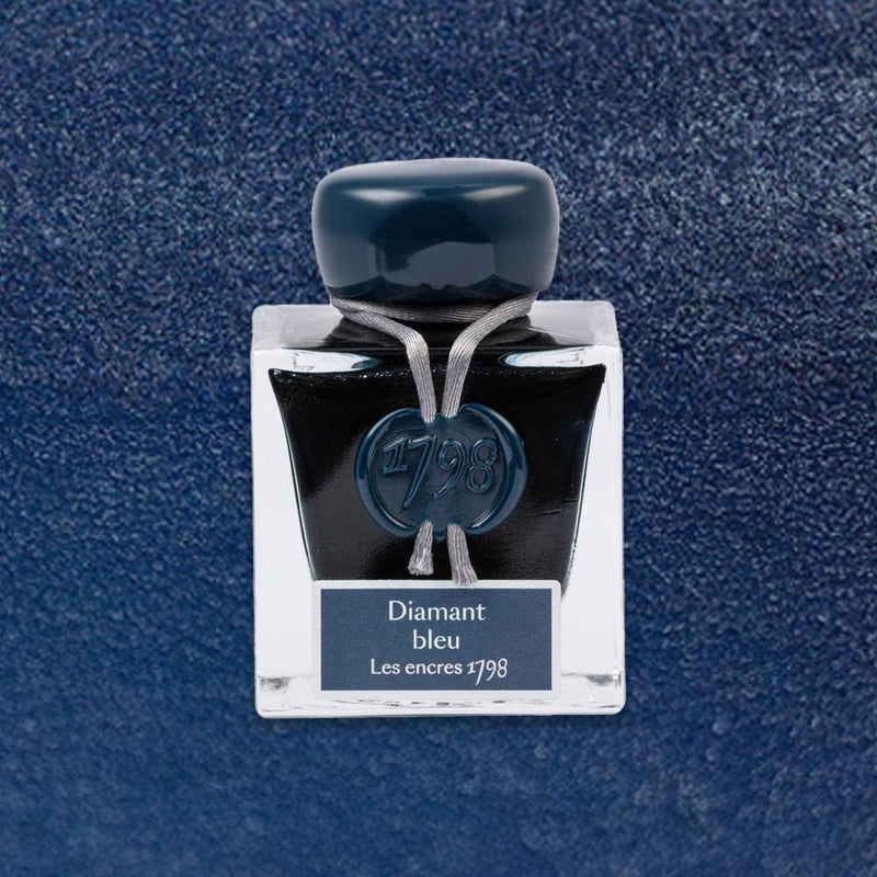 J Herbin Ink Bottle (50ml) - 1798 Anniversary Ink - Diamant Bleu
