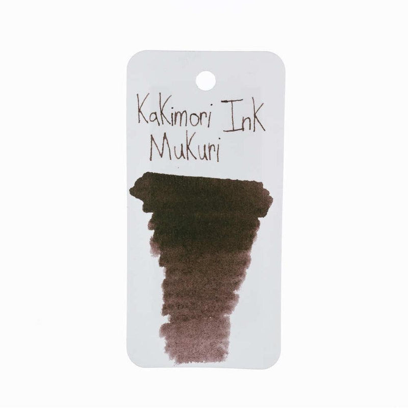 Kakimori Pigment Ink (Aluminum Cap) Ink Bottle - 35 ml - Mukuri - Sample Color
