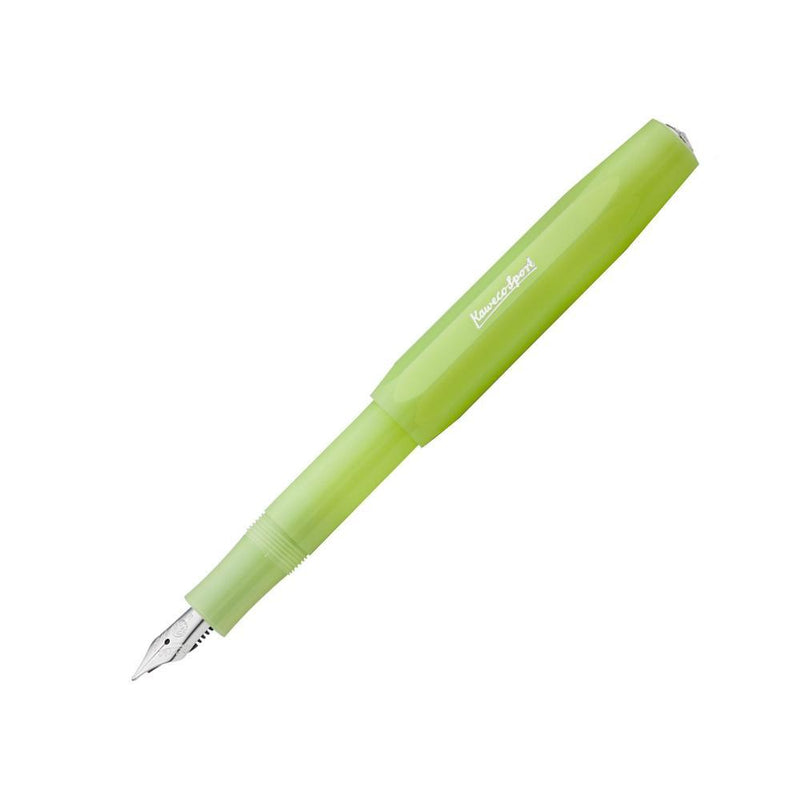 Fine Lime Kaweco Fountain Pen - Frosted Sport | EndlessPens Online Pen Store
