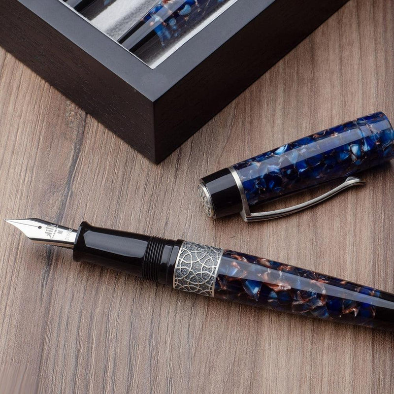 Kilk Fountain Pen - Celestial Blue & Black