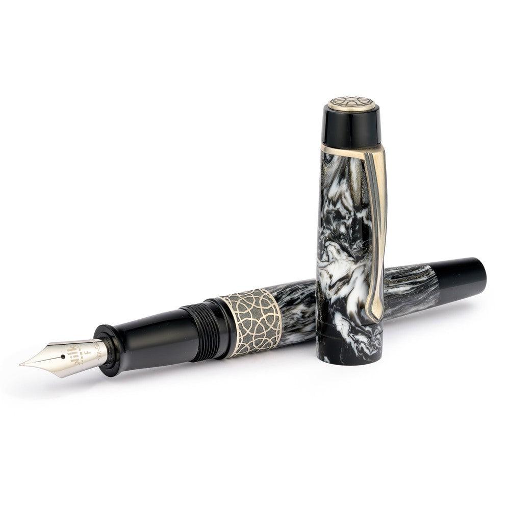 Kilk Fountain Pen - Celestial Silver Run (14K Gold) - Special Edition ...