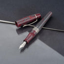 Kilk Orient Haphazard Fountain Pen - Haphazard Red (Exposed Nib)