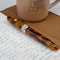 Kilk Tortoise Baroque Fountain Pen - Notebook, Coffee, and Fountain Pen with Cap Cover