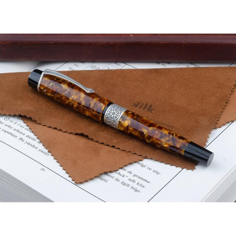 Kilk × @micahfinds Celestial Amber Aura Fountain Pen