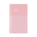 Kokuyo Jibun-Techo Diary Mini B6 Pink - Bundle 16 - 2024 Notebook