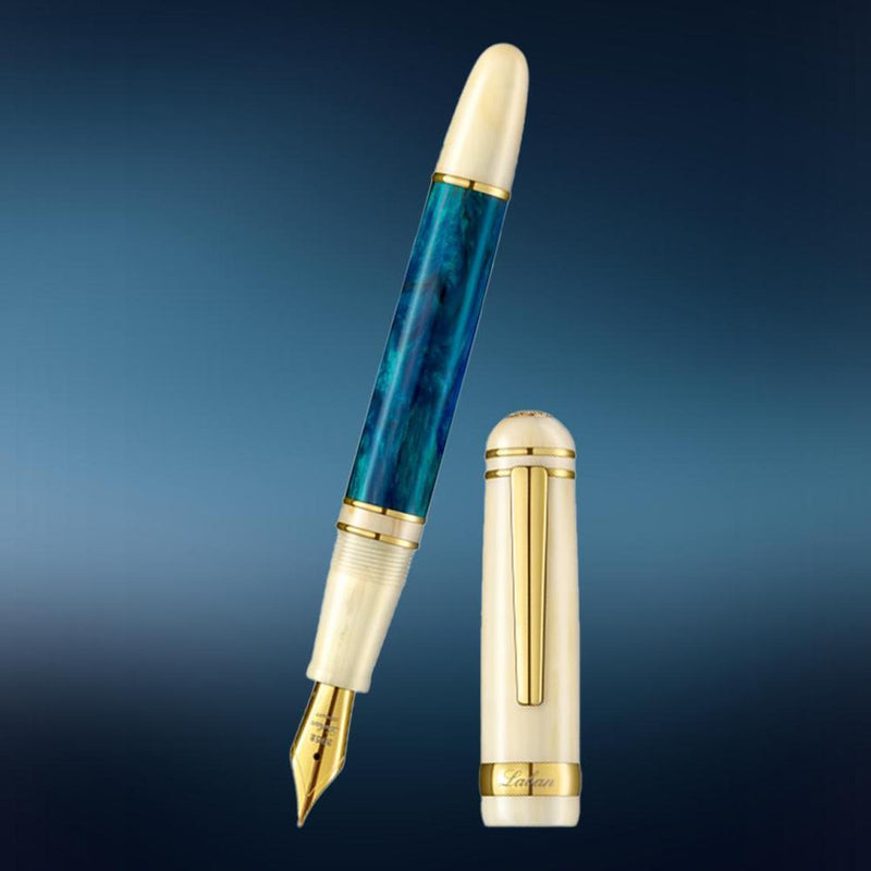 Laban Fountain Pen - 326 Mirage - Blue Mirage