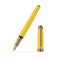 Laban Antique II Fountain Pen (2024 Colors) - Yellow Pen With Nib Exposed On White Background | EndlessPens