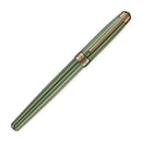 Laban Antique II Fountain Pen (2024 Colors) - Green Pen Leaning Right On White Background | EndlessPens