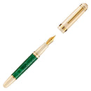 Laban Forest Fountain Pen - Cap and Nib