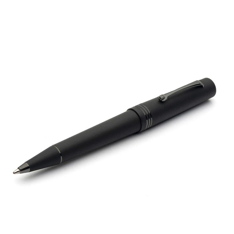 Leonardo Momento Zero Black Matte Ballpoint Pen - Ruthenium