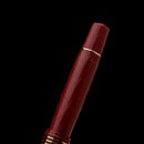 Leonardo AUDACE Guillochè Garnet Red (6mm Nib) Fountain Pen - Silver - Design