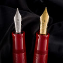 Leonardo Fountain Pen - AUDACE Guillochè - Garnet Red (8mm Nib) - Limited Edition (2023)