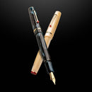 Leonardo Fountain Pen - Cavalluccio Rosso - Panta Rei - Numbered Edition (Stainless Steel)