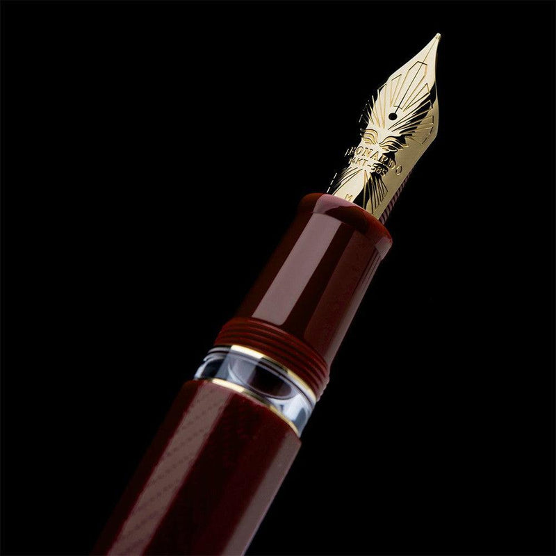 Leonardo Fountain Pen - Dodici 12 Guillochè - Burgundy - Limited Edition (2024)