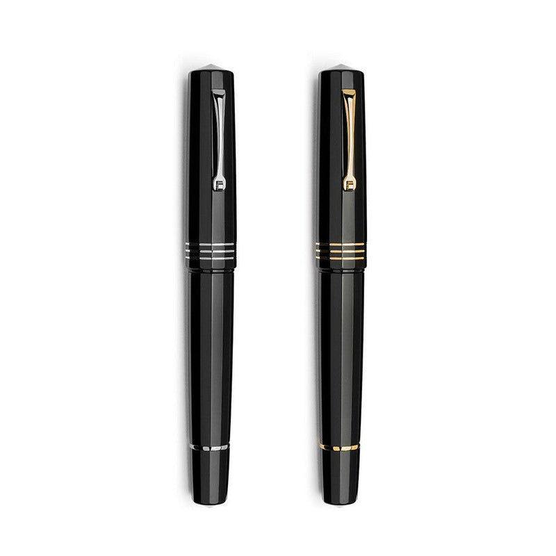 Leonardo Dodici 12 Vulcanica Fountain Pen - Two Pens With Both Cap Covers Attached | EndlessPens