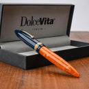 Leonardo Fountain Pen - DolceVita Furore - Blue Orange (Parthenope)