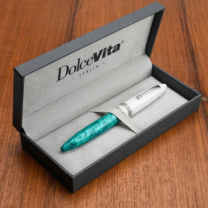 Leonardo Fountain Pen - DolceVita Furore - White Emerald (Smeralda)