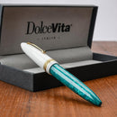 Leonardo Fountain Pen - DolceVita Furore - White Emerald (Smeralda)