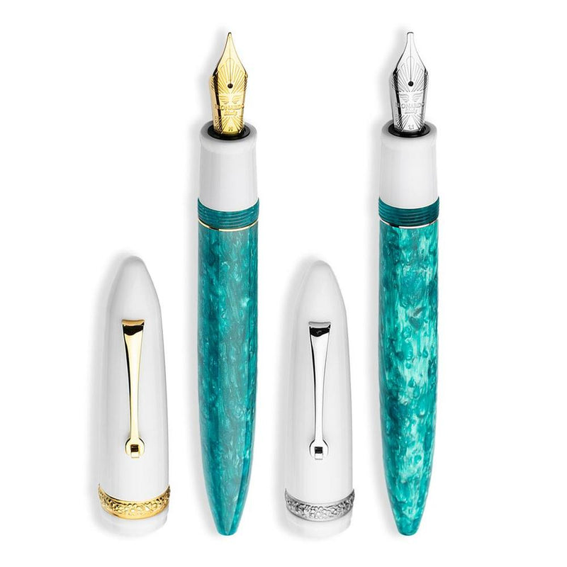 Leonardo Fountain Pen - DolceVita Furore - White Emerald (Smeralda)