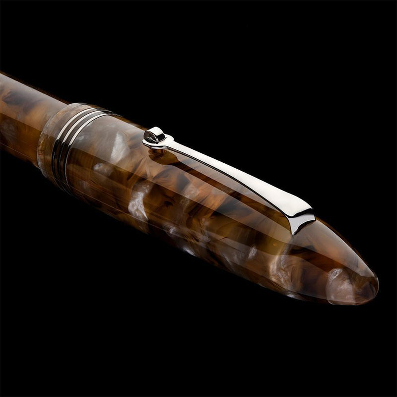 Leonardo Fountain Pen - Furore Redesigned - Acqua Ambrata (14K Gold)