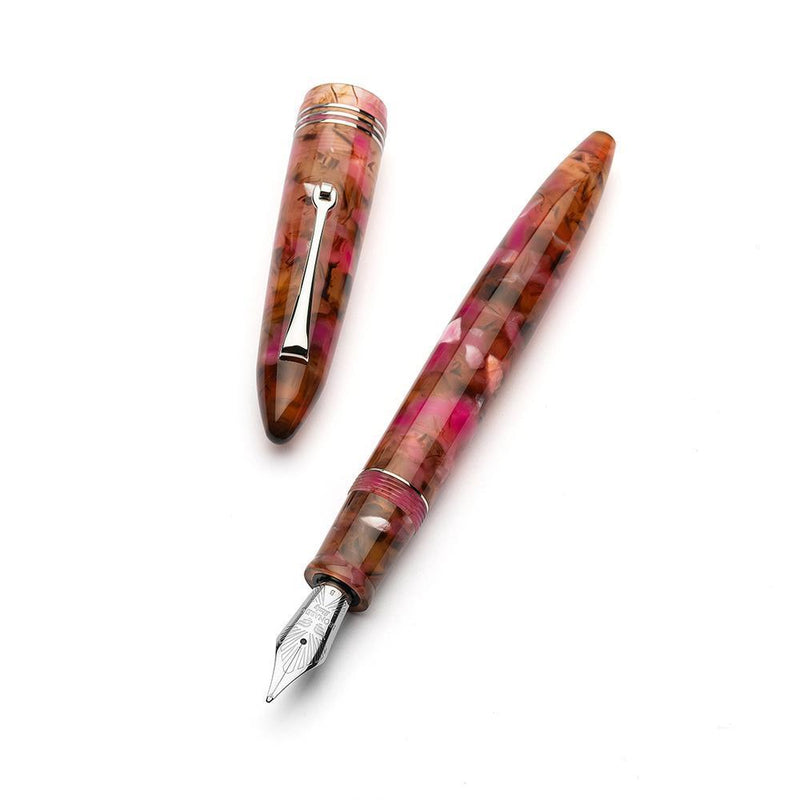 Leonardo Fountain Pen - Furore Redesigned - Lampone Selvatico (14K Gold)