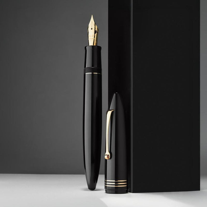 Leonardo Fountain Pen - Furore Redesigned - Notte di Furore (Stainless Steel)