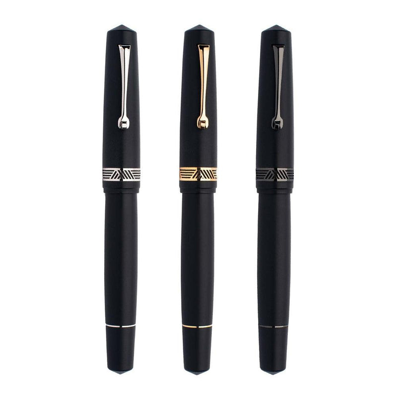 Leonardo Fountain Pen - Momento Magico (14K Gold) - Black Matte - New Edition (2022)