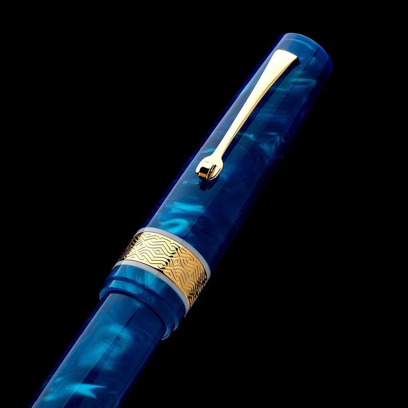 Leonardo Momento Magico Pithecusa Fountain Pen (14K Gold) - Cap Details