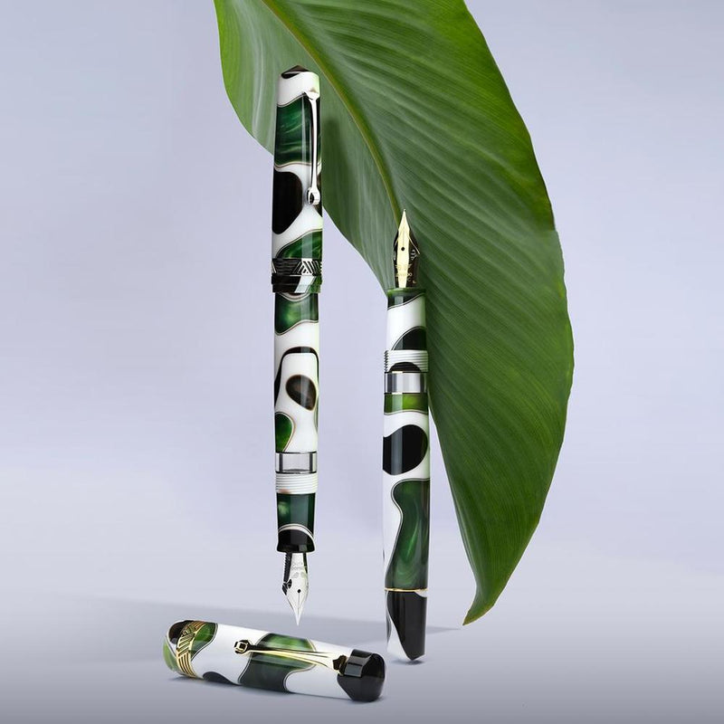 Leonardo Fountain Pen - Momento Magico - Foglia (Stainless Steel)