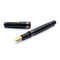 Leonardo Fountain Pen - Momento Magico (Stainless Steel) - Black Glossy - New Edition (2022)