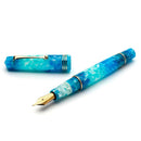 Leonardo Momento Zero (14K Gold) Blue Aloha Fountain Pen (Gold Nib)