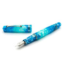 Leonardo Momento Zero (14K Gold) Blue Aloha Fountain Pen (Silver Nib)