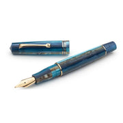 Leonardo Fountain Pen - Momento Zero (14K Gold) - Blue Hawaii