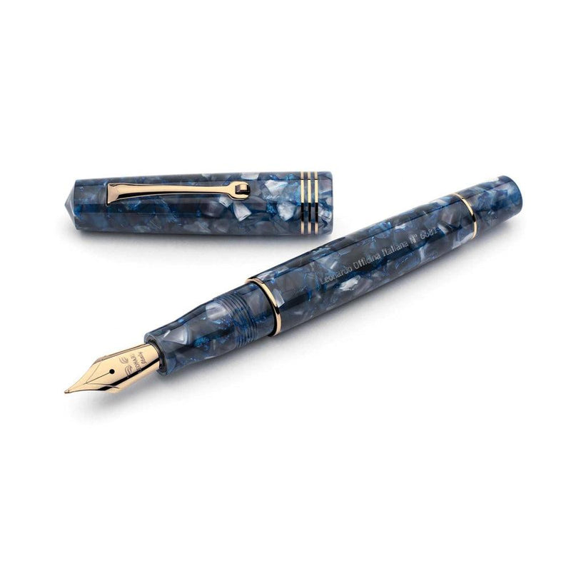 Leonardo Fountain Pen - Momento Zero (14K Gold) - Blue Sorrento