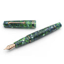 Leonardo Fountain Pen - Momento Zero (14K Gold) - Green / Blue Iride