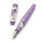 Leonardo Momento Zero Nuvola Lilac Fountain Pen (14K Gold) - Pen With Nib Exposed | EndlessPens