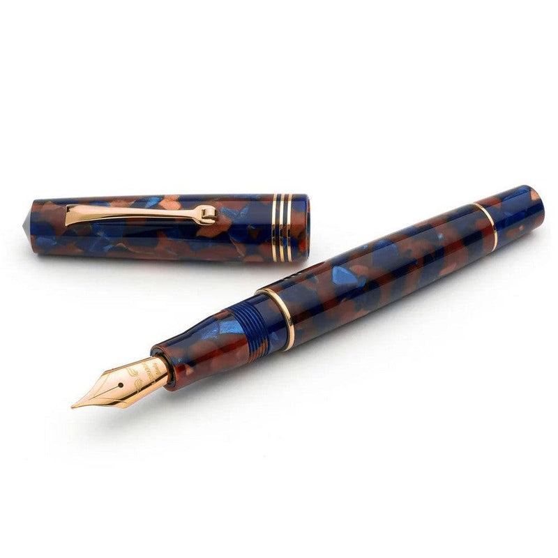 Leonardo Fountain Pen - Momento Zero (14K Gold) - Pietra Marina