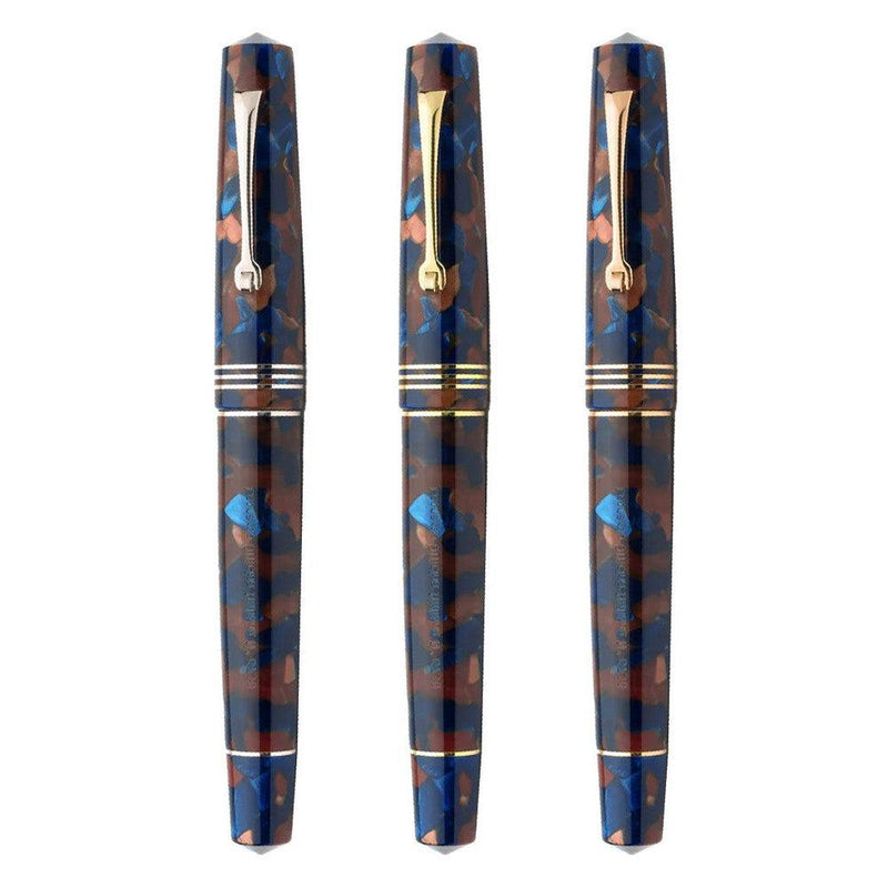 Leonardo Fountain Pen - Momento Zero (14K Gold) - Pietra Marina