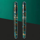 Leonardo Momento Zero 2026 Pausilya Fountain Pen (Stainless Steel) - Two Fountain Pens with Cap Cover | EndlessPens