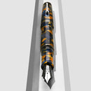 Leonardo Fountain Pen - Momento Zero Grande 2.0 - Crepuscolo Marino (8mm, Stainless Steel)