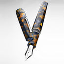 Leonardo Fountain Pen - Momento Zero Grande 2.0 - Crepuscolo Marino (8mm, Stainless Steel)