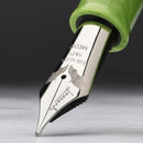Leonardo Fountain Pen - Momento Zero Grande 2.0 - Dragon Skin Green (8mm, Stainless Steel) - Special Edition (2025)
