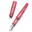 Leonardo Fountain Pen - Momento Zero Grande 2.0 - Dragon Skin Pink (8mm, Stainless Steel) - Special Edition (2025)