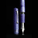 Leonardo Fountain Pen - Momento Zero Grande 2.0 - Dragon Skin Purple (8mm, Stainless Steel) - Special Edition (2025)