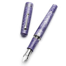 Leonardo Fountain Pen - Momento Zero Grande 2.0 - Dragon Skin Purple (8mm, Stainless Steel) - Special Edition (2025)