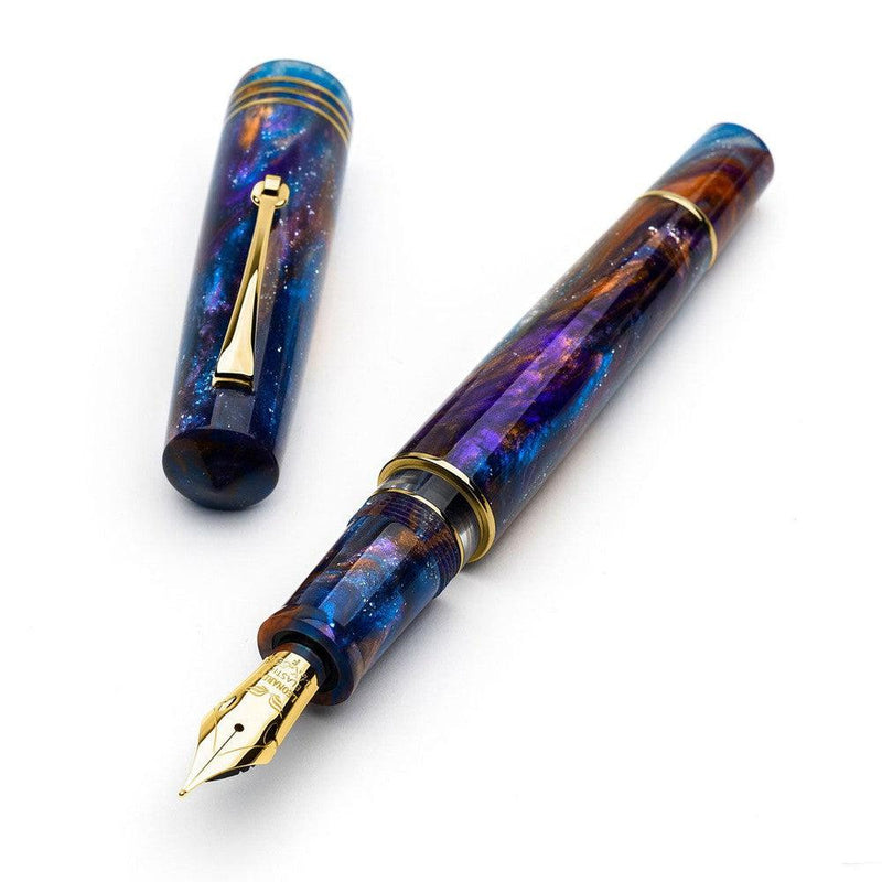 Leonardo Fountain Pen - Momento Zero Grande 2.0 - Galattica (14K Gold) - Limited Edition (2024)