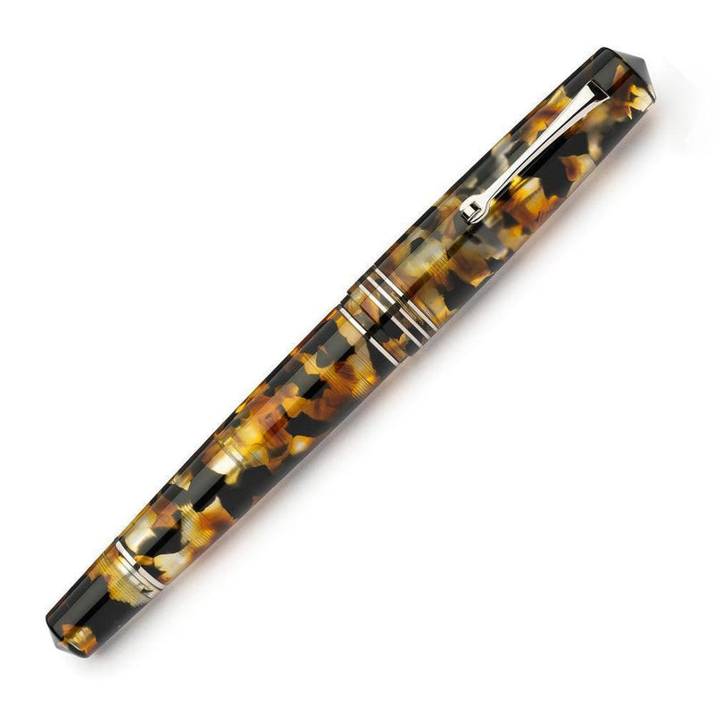 Leonardo Fountain Pen - Momento Zero Grande 2.0 - Sottobosco (8mm, Stainless Steel)