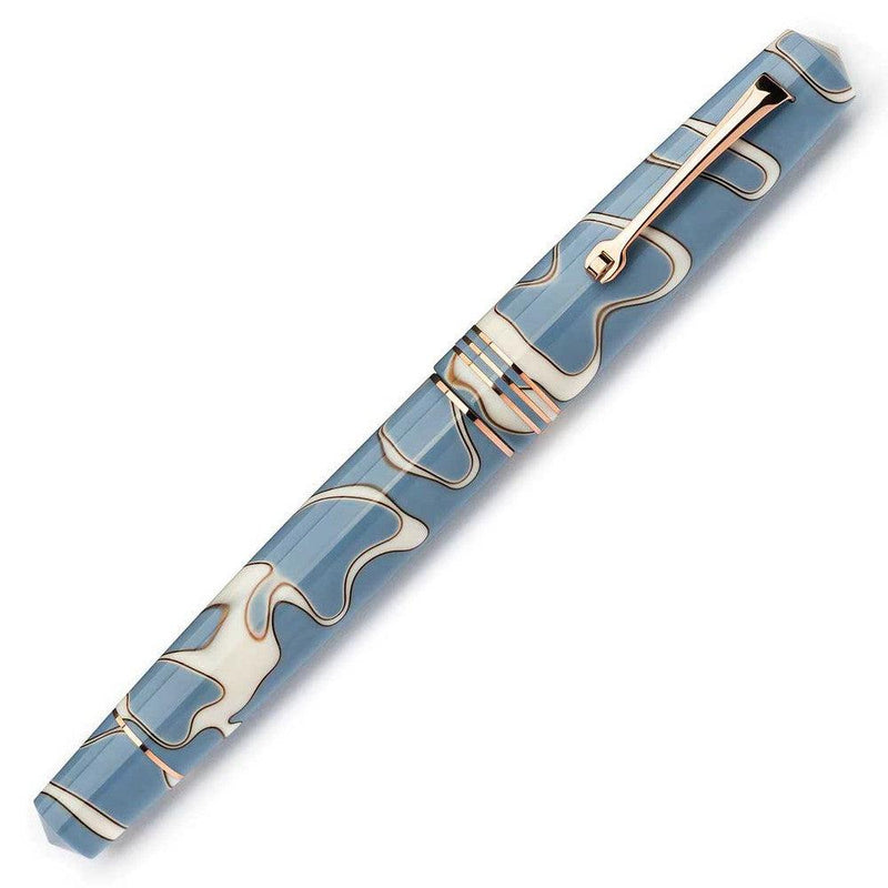 Leonardo Momento Zero Nuvola Fountain Pen (14K Gold) - Rose Gold - With Cap Cover